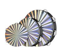 Jooehyer Double Row Tambourines Double Radiant Tambourine Wooden Handheld Tambourine Drum