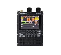 Jooehyer DP-666 TEF6686 Full Band Radio 2.8-Inch IPS Touch Screen High Sensitivity Receiver Full Band FM LW MW SW Radio Black