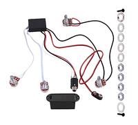 Jooehyer EQ-B2T EQ Preamp Circuit Electric Coil Electric Guitar Accessories Plastic+Metal Fit for Active Pickup