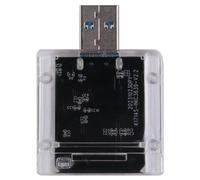 Jooehyer External M.2 NGFF SSD Enclosure High Speed USB3.0 Gen1 5Gb/S Transparent SSD Hard Drive Case for PC Black
