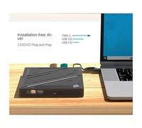 Jooehyer External Mobile Optical Drive for Desktop and Notebook Universal USB/Type-C/SD/TF Card Reading and Burning Computer Spare Parts
