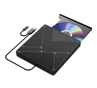 Jooehyer External Optical Drive Box USB3.0 Mobile Disc Reading CD Playback External Optical Disc Drive DVD Burning and Recording, Easy to Use
