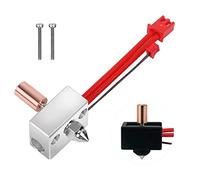 Jooehyer Extruder Heater Block Upgrade Kit - Bimetal Copper Titanium Plated Copper Nozzle