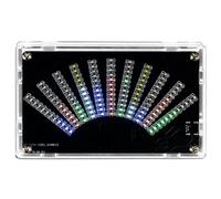 Jooehyer Fan-Shaped LED Music Spectrum Rhythm Light Display DIY Production Kit SMD Component Practice TJ-56-714