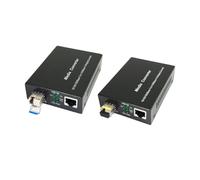 Jooehyer Fiber Media Converter SFP Gigabit to RJ45 LC Single Mode Single Fiber Transceiver 10/100/1000M