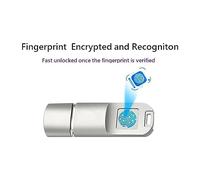 Jooehyer Fingerprint USB3.0 Flash Drive USB3.0 Fingerprint Flash Drive 128G Accurate Identificaiotn Privacy Management Key