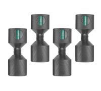 Jooehyer Flange for Alignment Two-Hole Pin, Two-Hole Gradient Positioning Pin Locating Pins-4pcs 1-1/8" Aluminum for Align Pipes