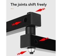 Jooehyer Folding Wall-Mounted Mobile Phone Tablet Holder Angle Adjustable Stretch Wall-Mounted Cantilever Tablet Holder