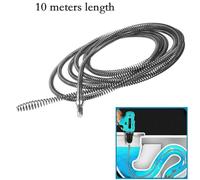 Jooehyer for Kitchen Bathroom Plumbing Sewer Pipe Dredging Tool 10 Meters Clearing Dead Cloggers Corner Spring Sink Cleaner