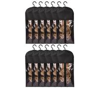 Jooehyer For Multiple Wigs Holder Wig Bags Storage with Hanger Hair Extension Storage Wig Storage 12piece