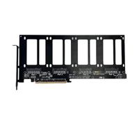 Jooehyer Gen4 X16 GPU Dock R37A PCIe 4.0 X16 4-Port U. 2 SSD Split Expansion Card Hard Disk Split Expansion Card