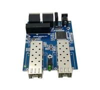 Jooehyer Gigabit Ethernet Fiber Switch 2RJ45 UTP 2SFP Fiber Gigabit Fiber Optical Media Converter 2SC 2RJ45 Ethernet 10/100/1000M