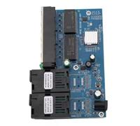 Jooehyer Gigabit Fast Ethernet Switch Fiber Reverse POE Converter Singlemode 2FiberOptic Ports Converter