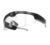 Jooehyer HD Intelligent Mini Camera Sunglasses Windproof Sunglasses Semi Open Bluetooth Speakers, Sports Outdoor and Call Transparent Lens