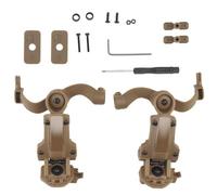 Jooehyer Headset Holder Helmet-Mounted Spare Parts Accessories Rail Adaptor Kit Adjustable Pickup Noise Canceling Holder, Set B