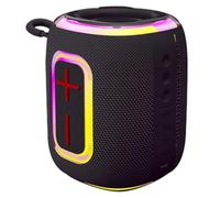 Jooehyer IPX5 Waterproof Portable Bluetooth Speaker RGB Light Support USB/TF Card/AUX Playback Sound Receiving Function Black