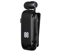 Jooehyer K88 Lavalier Business Bluetooth 5.4 Headphone Talk/Music Time 20 Hours, LED Digital Display,Noice Cancelling Black