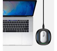 Jooehyer LED Breathing Light Mouse Mover Undetectable Mouse Jiggler with Timer,ON/Off Switch, Random Movement Keep PC Awake,Black