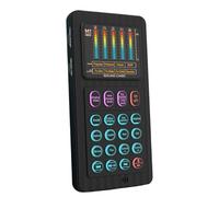 Jooehyer Live Sound Card Sound Effects Machine with 8 Sound Effects Lighting Mini Live Broadcast Handheld Mic A