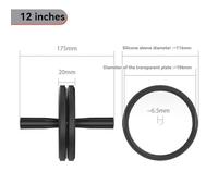 Jooehyer LP Vinyl Record Cleaner Clamp Cleaning Set Label Saver Protector Record Waterproof Clip Black