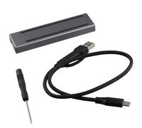 Jooehyer M.2 SSD HDD Enclosure NGFF RGB Cool Light Multi-Function Convenient HDD Enclosure