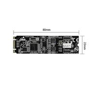 Jooehyer M.2 To 2-Port 10G Expansion Card Black PCB Industrial Camera Live Device High Speed SSD NIC IO-M2F3142-2C