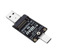 Jooehyer M.2 to USBA Type-C HDD Case Adapter Board NVME HDD Enclosure Interposer Board JMS583 10Gbps Support 2230 Size SSD