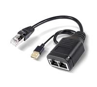 Jooehyer Male 1 to 2 Adapter Cable Network Hundred Megabit Network Sharer RJ45 Multifunctional 1 to 2 Network Splitter Easy to Use
