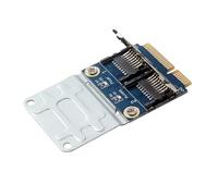 Jooehyer Mini Pci-E Adapter 2 SSD HDD for Laptop Dual Micro- SD SDHC SDXC TF to Mini PCIe Memory Card Reader
