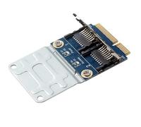 Jooehyer Mini PCIe Memory Card Reader 2 SSD HDD Mini Pci-E Adapter for Laptop Dual Micro-S D Sd SDHC SDXC TF Support