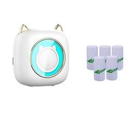 Jooehyer Mini Pocket Thermal Label Printer Smart Portable Photo Printer Wrong Question Printer with Self-Adhesive Paper