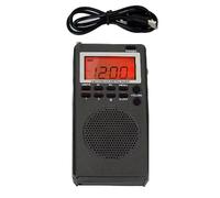 Jooehyer Mini Portable FM AM Radio 9K/10K Radios Receiver Built-in Speaker Backlight HD Display Screen Alarm Clock Sleep Timer