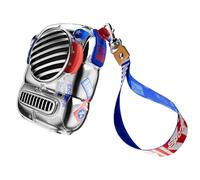 Jooehyer Mini Speaker Portable Bluetooth Speaker with Hook Balanced for Camping Hiking Outdoor Blue