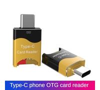 Jooehyer Mini Type-C Card Reader Mobile OTG Card Reader Hidden Card Slot Plug and Play Flash Drive TF Card Reader