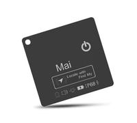 Jooehyer Mini Wallet Tracker Card Wireless Charging Tracking Location Gps Locator Locator Tag Alarm Reminder Work with Find My