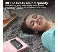 Jooehyer MP3 Music Player Bluetooth 5.0 Metal Body 2.4 Inch Full Touch TFT Color Screen Built-in Speaker MP4 Radio HIFI Sound Support