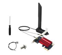 Jooehyer MT7927 WiFi7 Card+12DB Antenna 2.4G/5G/6G Tri-Band 8774M MT7927 Wireless WiFi Card BT5.4 Gigabit Wireless Network Card