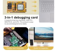 Jooehyer Multifunction Debug Card Expert Mini PCI PCI-E LPC PC Laptop Analyzer Tester Diagnostic Post Test Card Part