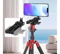 Jooehyer Multifunctional Magnetic Wireless Charging Photography Stand Folding Quick Release Tripod Handheld Selfie Phone Holder Easy Install,C