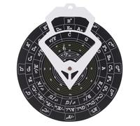 Jooehyer Musical Chord Wheel for Guitar Accessories Circle of Fifths Wheel Guitar Chord Wheel for Musicians Black