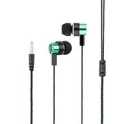 Jooehyer Noise Cancelling Stereo Earphone Stereo Earbuds Mobile Headphone for Mobile Devices Green