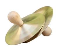 Jooehyer Orff Copper Cymbals 12cm with Handle Copper Cymbals No Hand Injury for Children'S