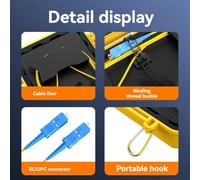 Jooehyer OTDR Launch Cable Box 1000 Meter Optical Fiber Test Extension Cable Dead Spot Eliminator Fiber Optic Cable Test Tool A