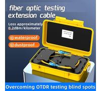 Jooehyer OTDR Launch Cable Box 150M Fiber Optic Ring Dead Spot Eliminator OTDR Transmitting Cable Box FC/UPC-FC/UPC