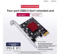 Jooehyer PCIE Expansion Card PCIE to 4 Port USB3.2 Gen1 Type-C Expansion Card Adapter Card for Desktop PC
