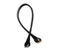 Jooehyer PCIE4.0x8 SFF8654 to SFF8654 Male to Male Data Cable Slimsas 8X SFF8654 X8 GEN4 Cable for GPU Graphics Card SSD B