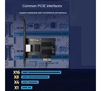 Jooehyer PG-1225-V Gigabit Ethernet PCI-E Network Card 10/100/2500Mbps 1Gbps/2.5Gbps RJ45 LAN PCIe Adapter for PC