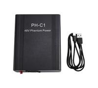 Jooehyer PH-C1 Microphone Preamp Compact 48V Phantom Power High Gain Microphone Booster for Music Recording Equipment with Battery