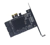 Jooehyer Port 3 PCIe 1X Express Expansion Card 9 PCIE to Converter 6Gbps PCIE Controller Multiplier Adapter
