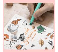 Jooehyer Portable Mini Thermal Label Printer Home Photo Printer Student Wrong Question Printer Mini Label Printer Price Tag Easy Install Easy to Use,D